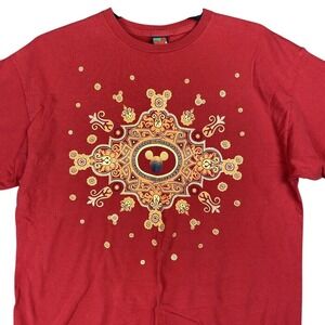 Vintage 90s Mickey Mouse Shirt Mens Large Walt Disney World Disneyland Unlimited